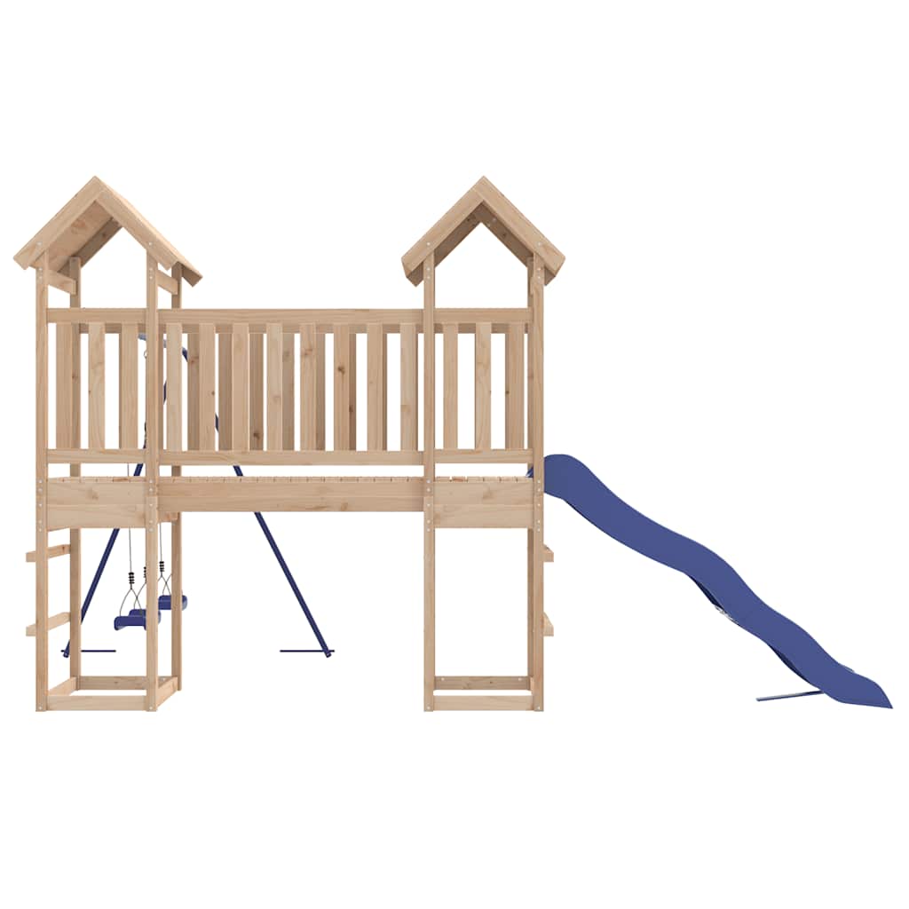 Outdoor Playset | Blue | Solid Pine Wood | Large | Durable | Playset