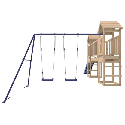 Outdoor Playset | Blue | Solid Pine Wood | Large | Durable | Playset