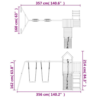 Outdoor Playset Impregnated Wood Pine