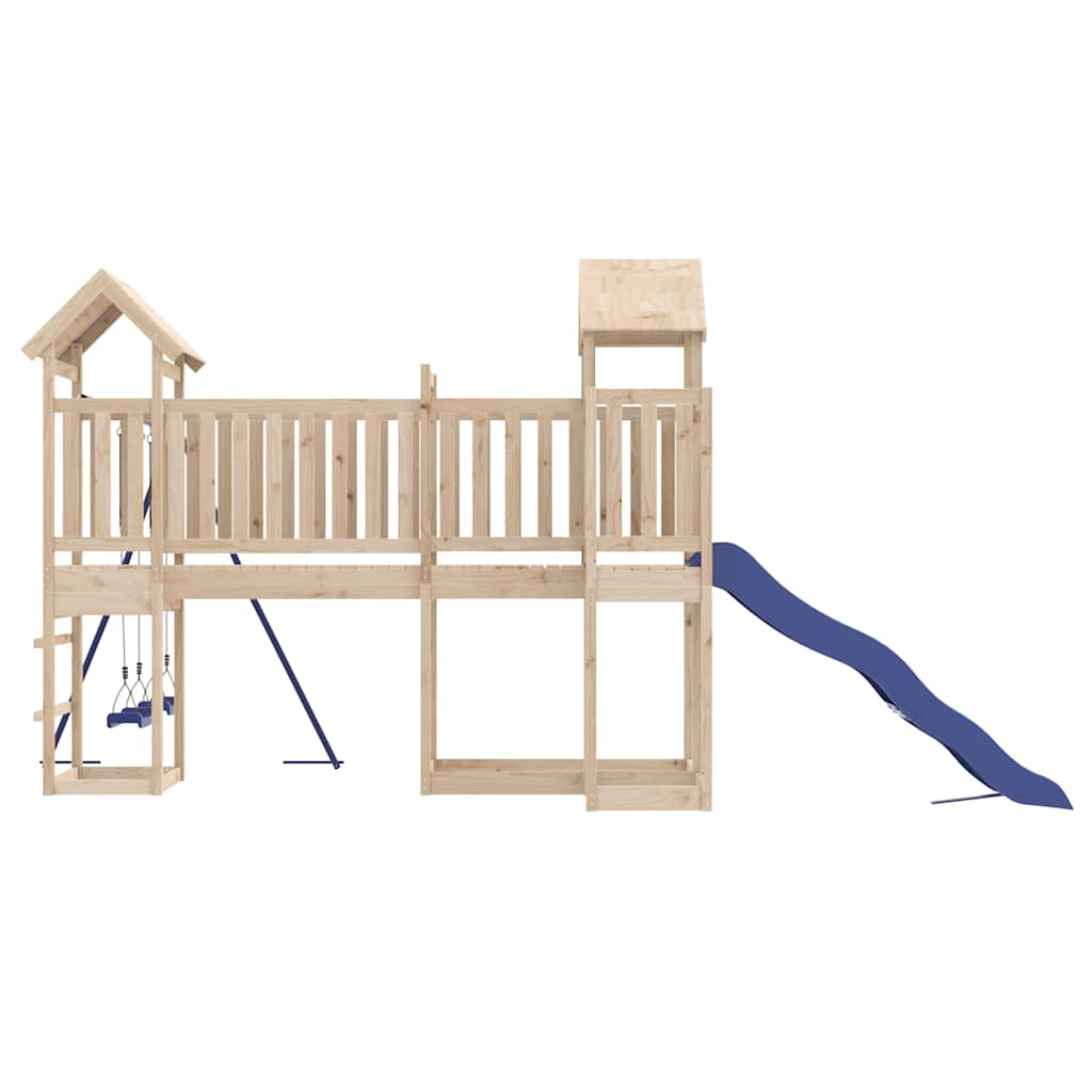 Outdoor Playset | Natural wood | Solid pine wood | Large | Seats Many