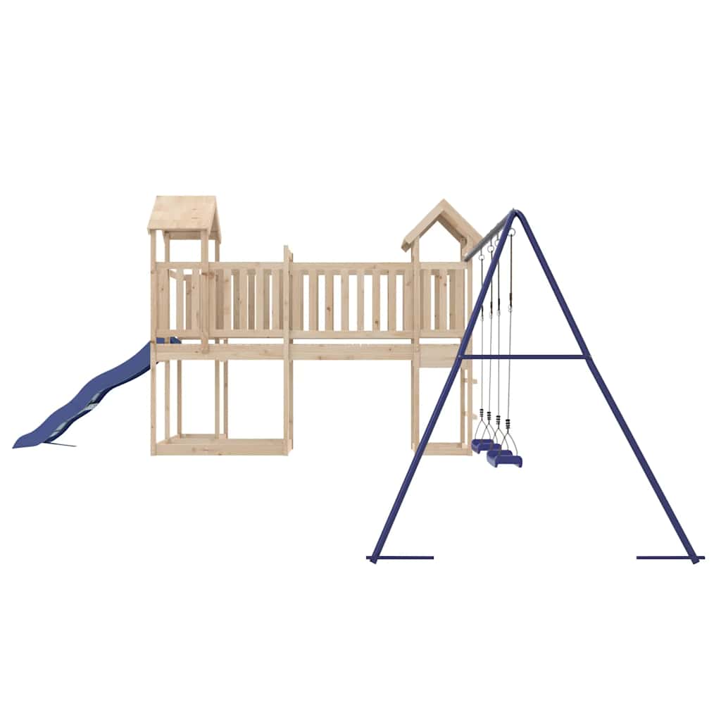 Outdoor Playset | Natural wood | Solid pine wood | Large | Seats Many