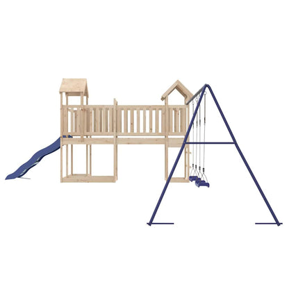 Outdoor Playset | Natural wood | Solid pine wood | Large | Seats Many