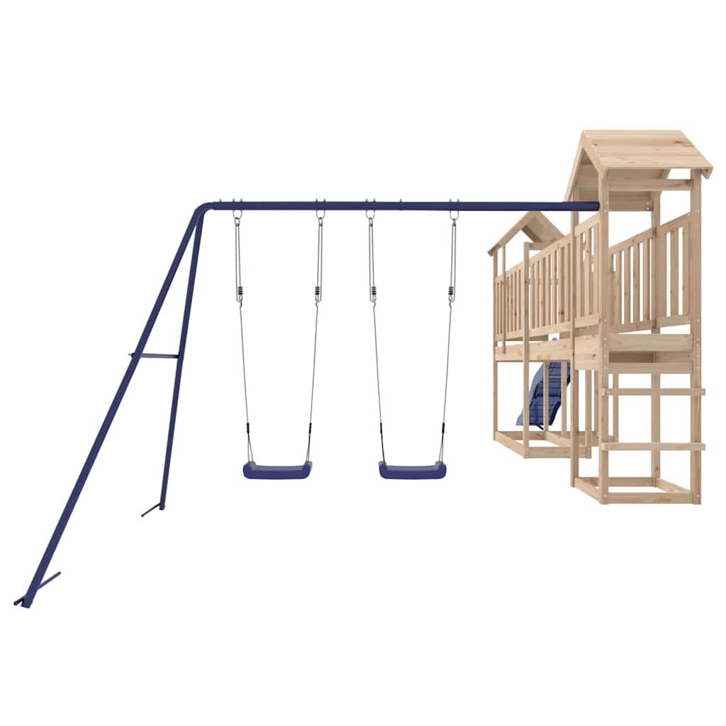 Outdoor Playset | Natural wood | Solid pine wood | Large | Seats Many