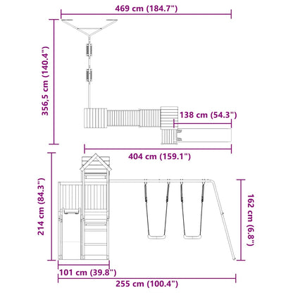Outdoor Playset Impregnated Wood Pine
