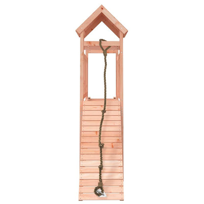 Playhouse with Climbing Wall Solid Wood Douglas