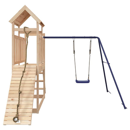 Outdoor Playset | Natural wood, Blue
