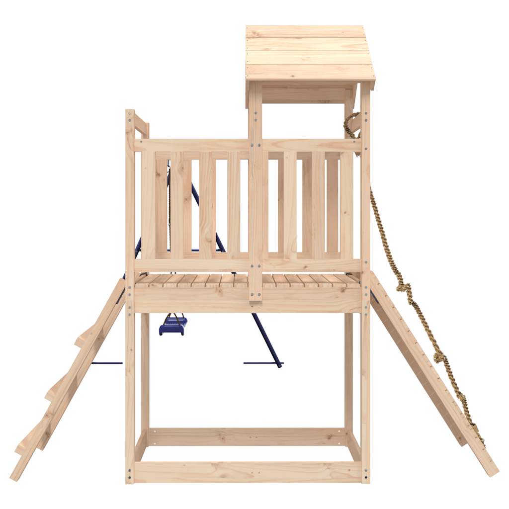 Outdoor Playset | Natural wood, Blue
