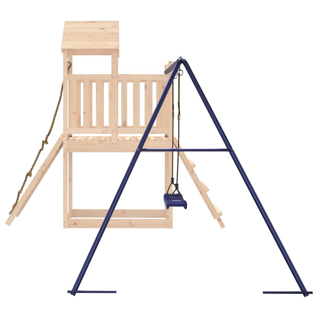 Outdoor Playset | Natural wood, Blue