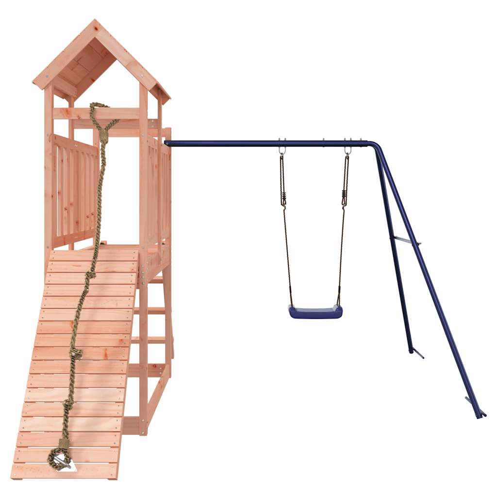 Outdoor Playset | Natural Wood, Blue