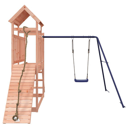 Outdoor Playset | Natural Wood, Blue