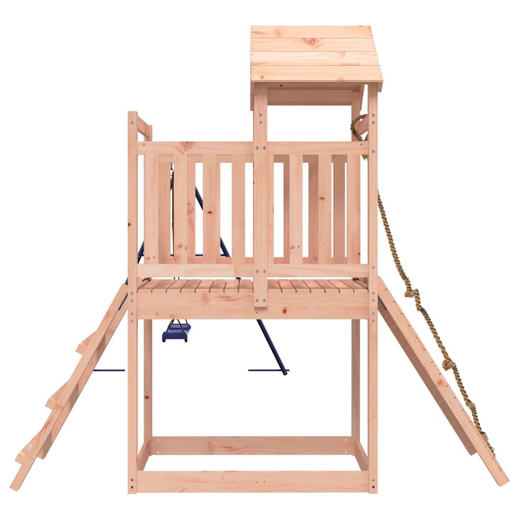 Outdoor Playset | Natural Wood, Blue