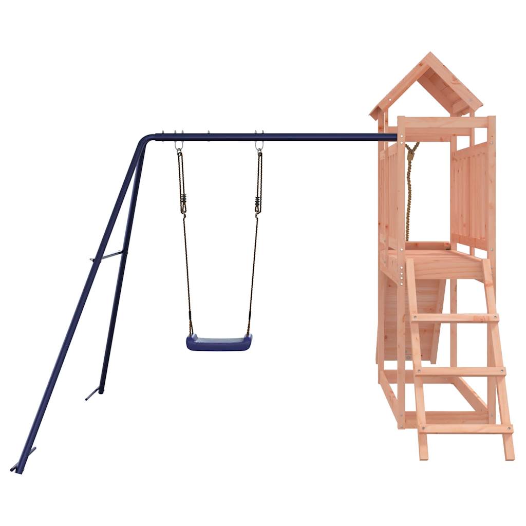 Outdoor Playset | Natural Wood, Blue