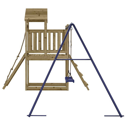 Outdoor Playset | Natural wood | Vacuum pressure treated pinewood | Large