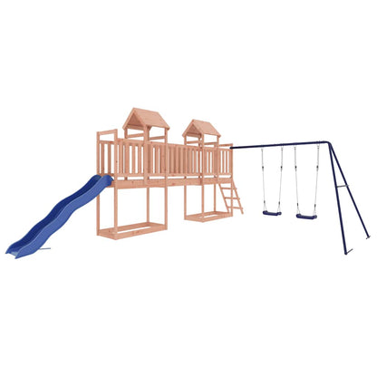 Outdoor Playset | Natural wood, Blue