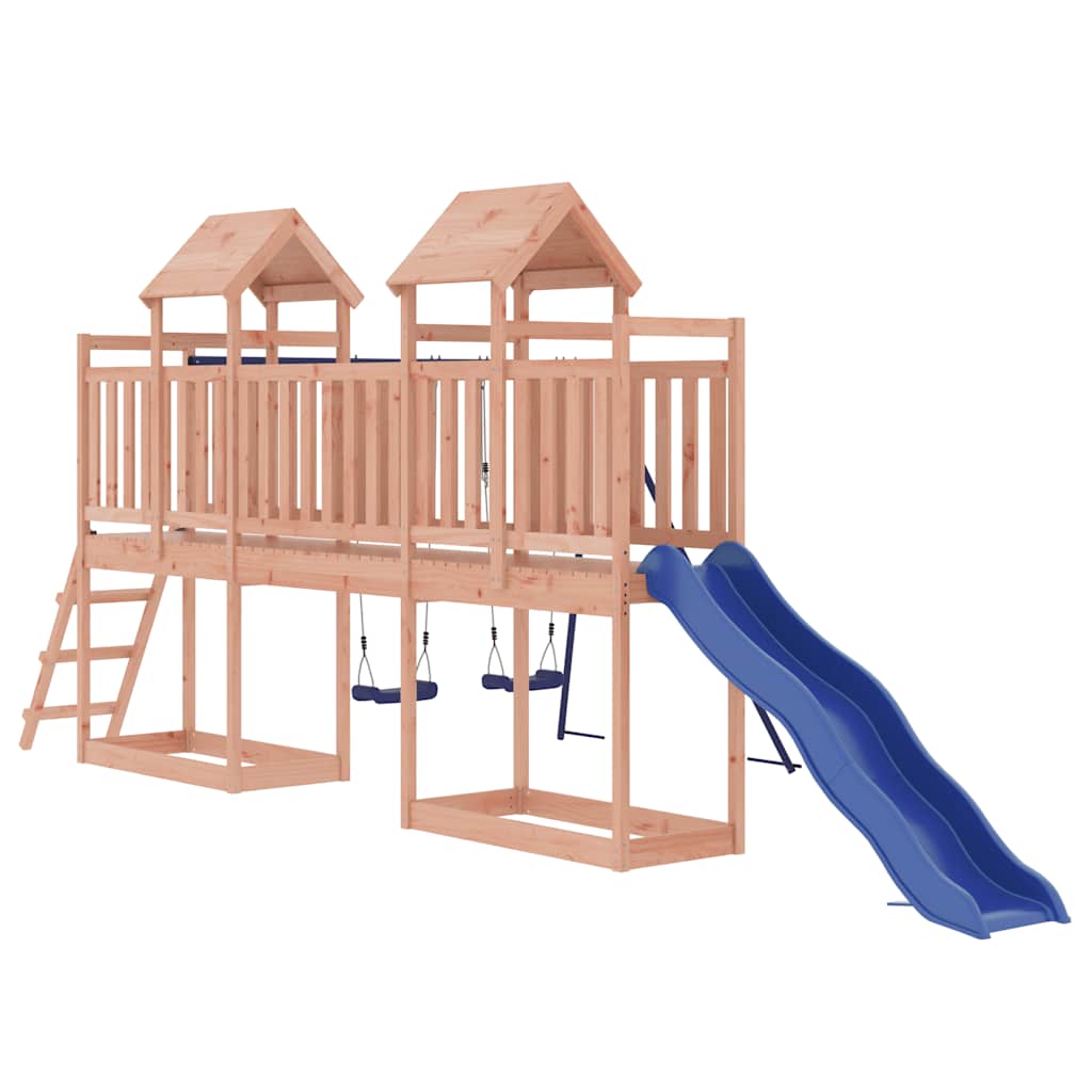 Outdoor Playset | Natural wood, Blue