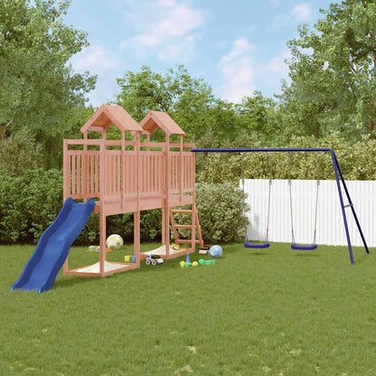 Outdoor Playset | Natural wood, Blue