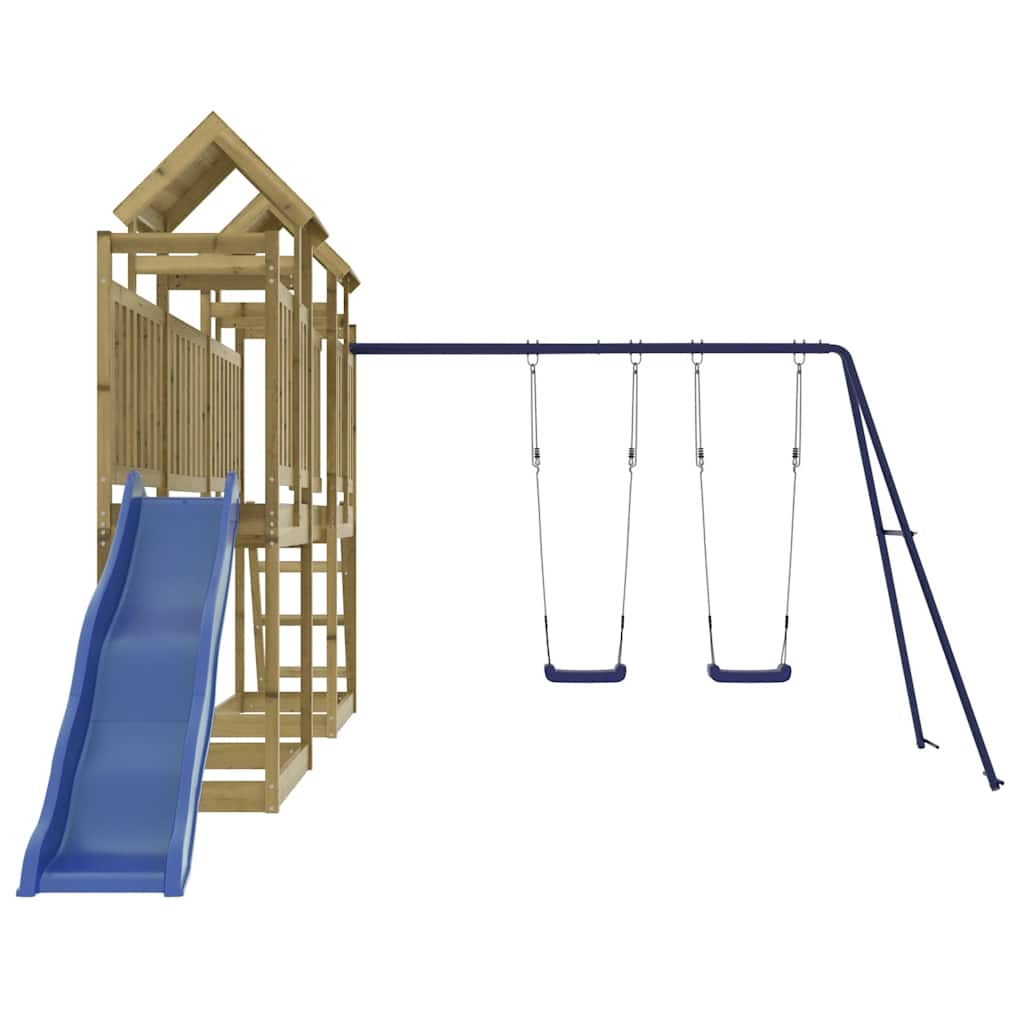 Outdoor Playset | Brown | Treated Wood | Large | Adjustable Armrests