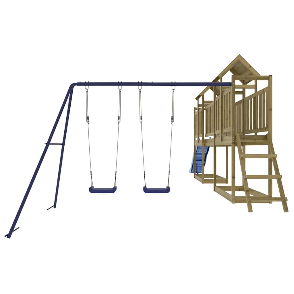 Outdoor Playset | Brown | Treated Wood | Large | Adjustable Armrests