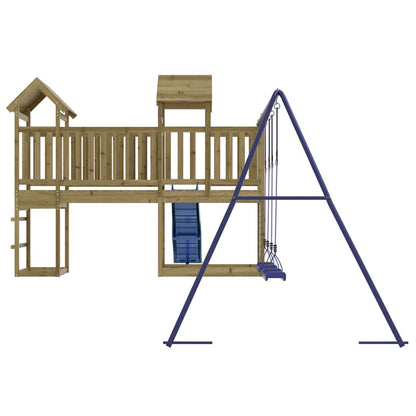 Outdoor Playset | Natural pine | Impregnated pine wood | Large | Durable
