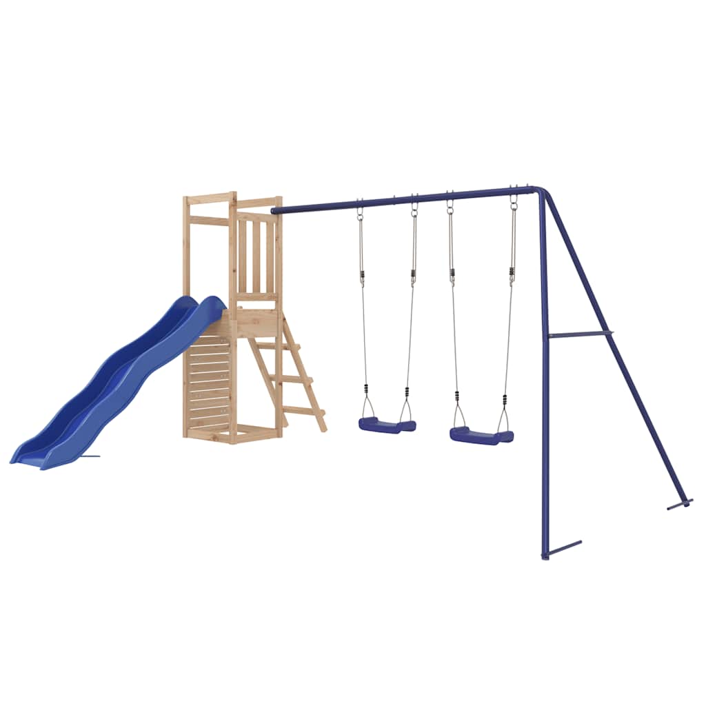 Outdoor Playset | Natural | Solid Pine Wood | Large | Durable