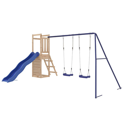 Outdoor Playset | Natural | Solid Pine Wood | Large | Durable