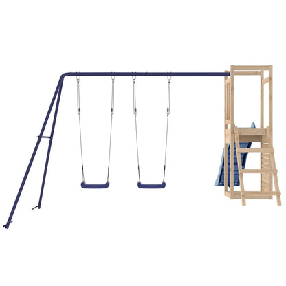 Outdoor Playset | Natural | Solid Pine Wood | Large | Durable