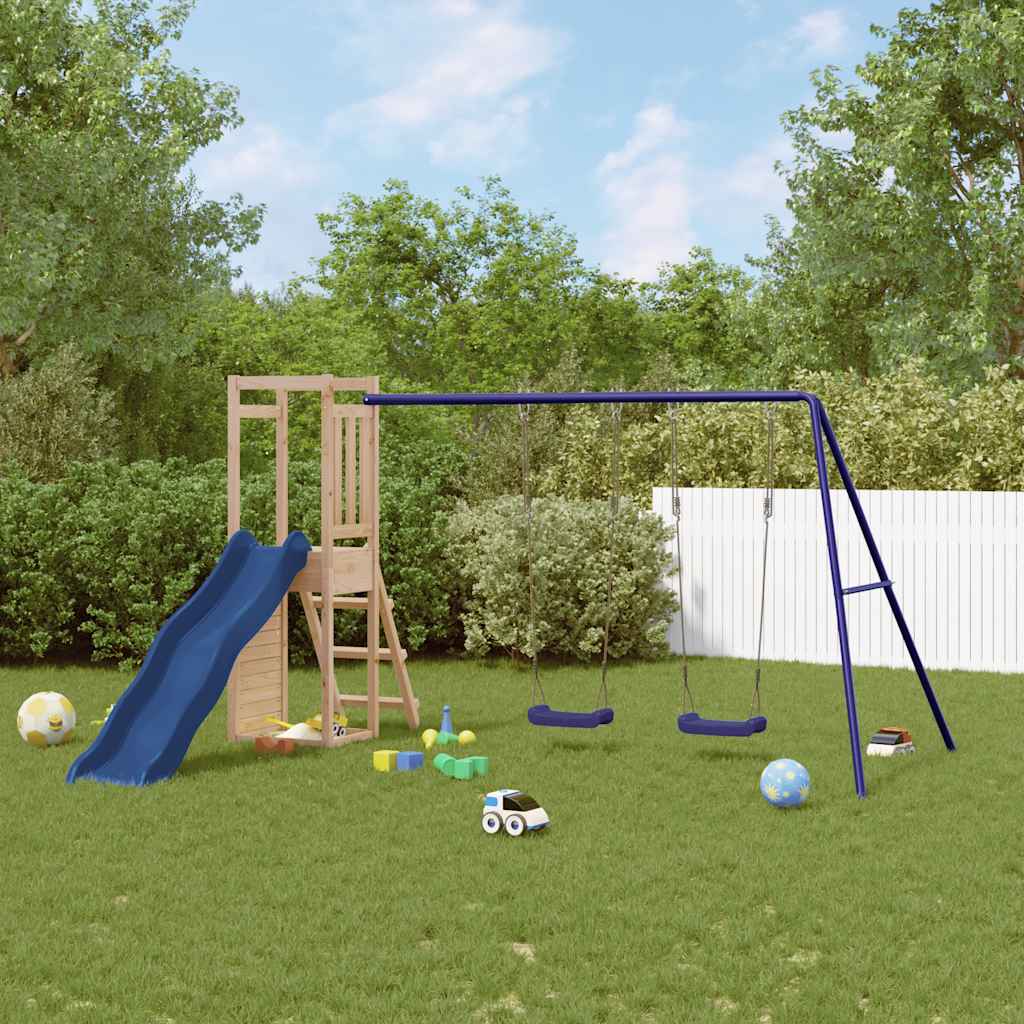 Outdoor Playset | Natural | Solid Pine Wood | Large | Durable
