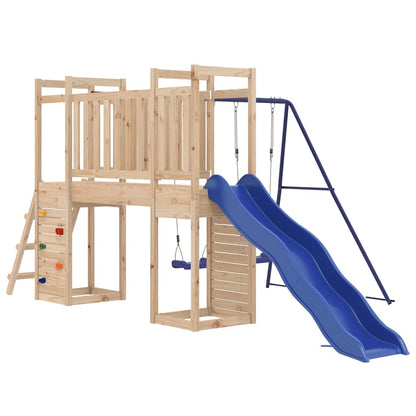 Outdoor Playset | Natural wood | Solid pine wood | Large | Playground Set