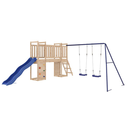 Outdoor Playset | Natural wood | Solid pine wood | Large | Playground Set