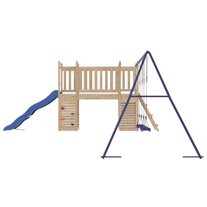 Outdoor Playset | Natural wood | Solid pine wood | Large | Playground Set