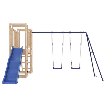 Outdoor Playset | Natural wood | Solid pine wood | Large | Playground Set