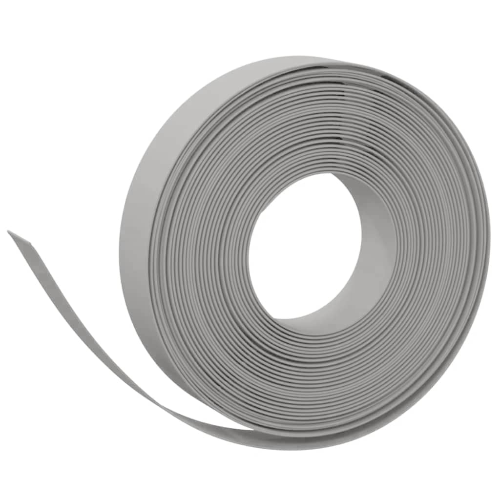 Garden Edgings 4 pcs Grey 10 m 10 cm Polyethylene