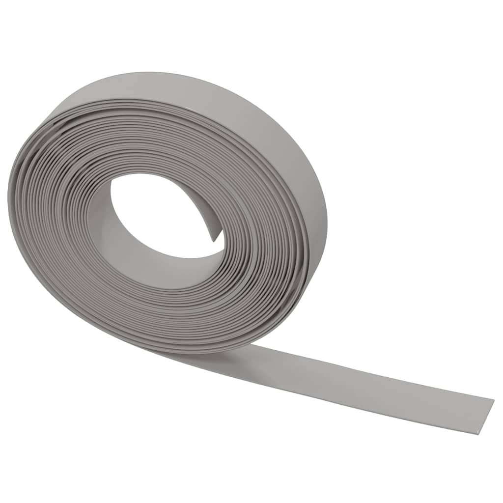 Garden Edgings 4 pcs Grey 10 m 10 cm Polyethylene