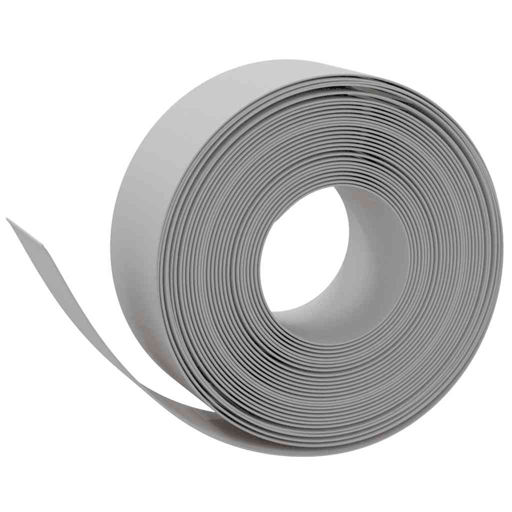 Garden Edgings 5 pcs Grey 10 m 20 cm Polyethylene