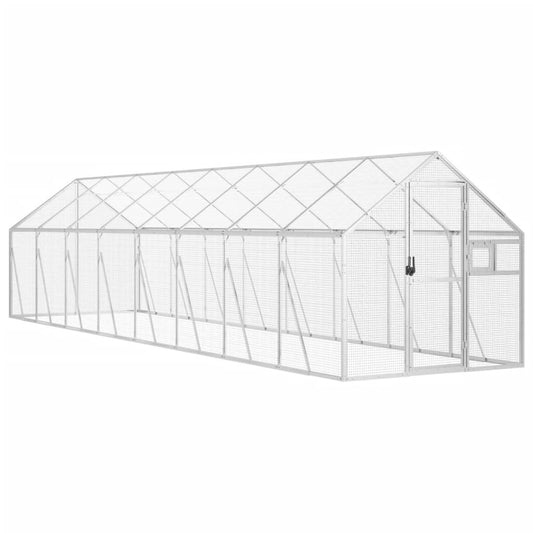 Aviary Silver 1.79x8x1.85 m Aluminium