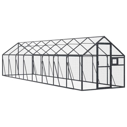 Aviary Anthracite 1.79x8x1.85 m Aluminium