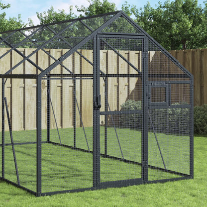Aviary Anthracite 1.79x8x1.85 m Aluminium