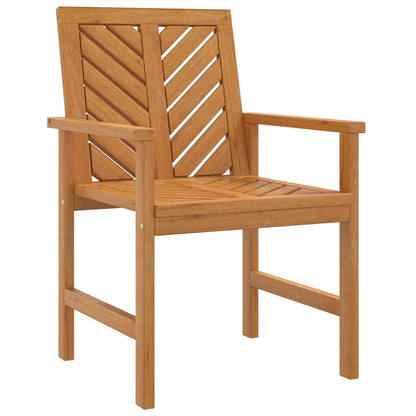 Garden Dining Chair | Set of 4 | Natural wood | Solid acacia wood