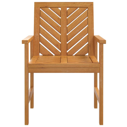 Garden Dining Chair | Set of 4 | Natural wood | Solid acacia wood
