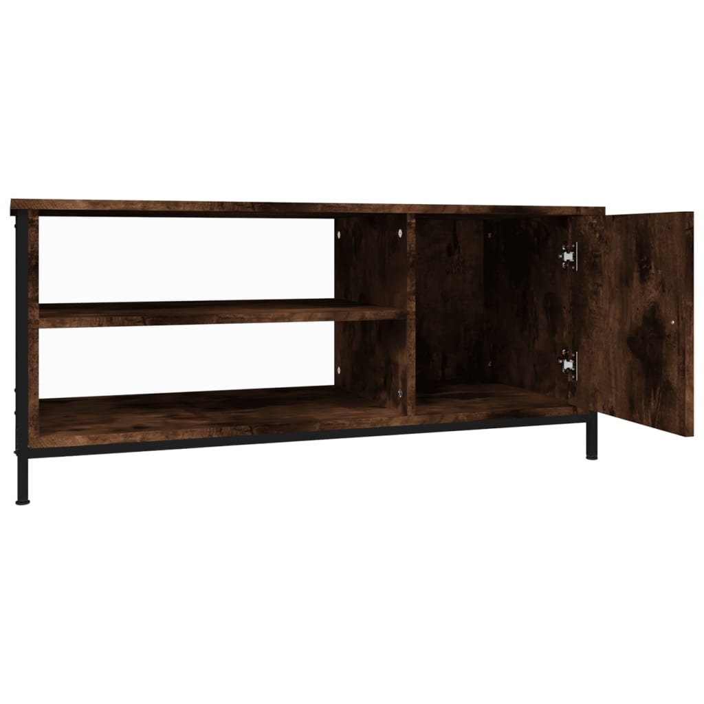 TV Cabinet Smoked Oak 100x40x45 cm Engineered Wood