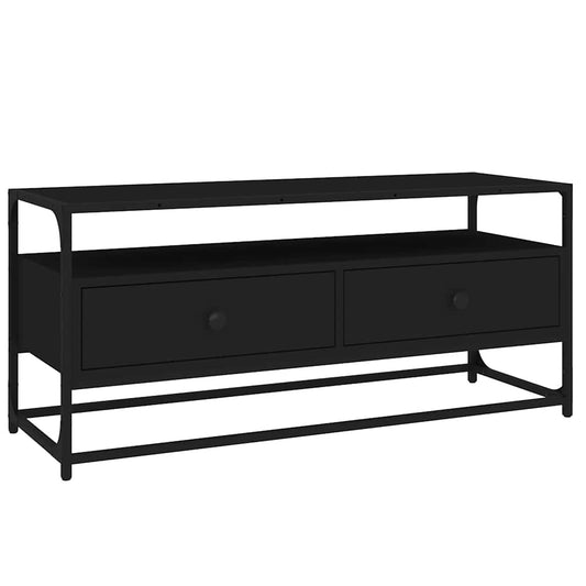 TV Cabinet Black 100x35x45 cm Engineered Wood