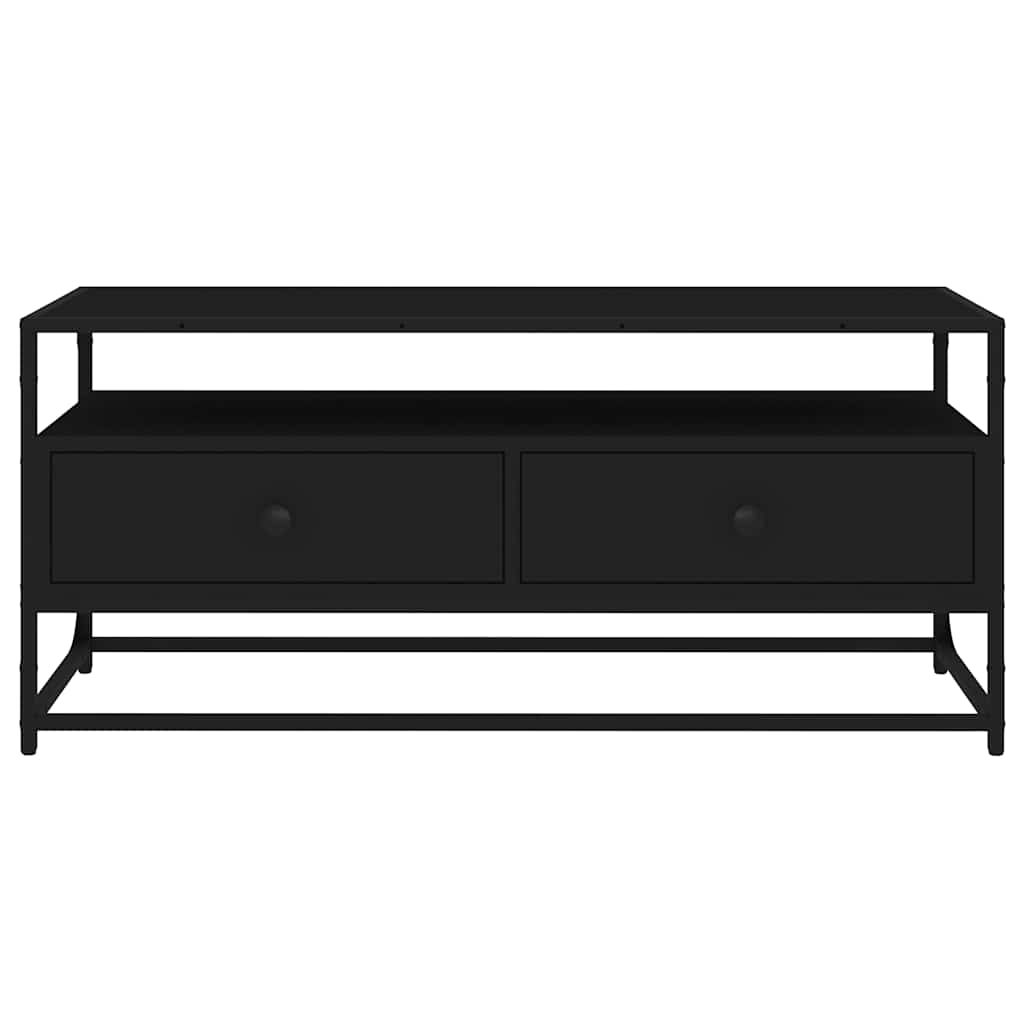 TV Cabinet Black 100x35x45 cm Engineered Wood
