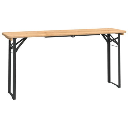 Beer Table Set | Dark Green, Natural Wood | Chinese Fir Wood, Metal