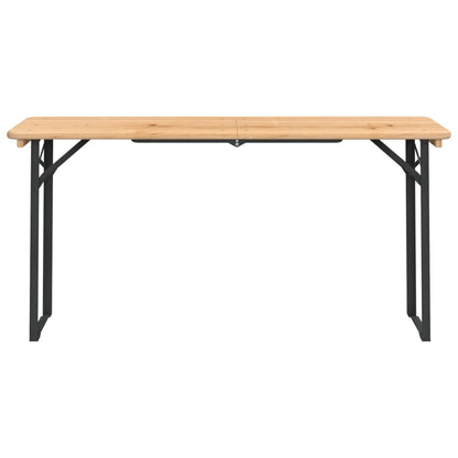 Beer Table Set | Dark Green, Natural Wood | Chinese Fir Wood, Metal