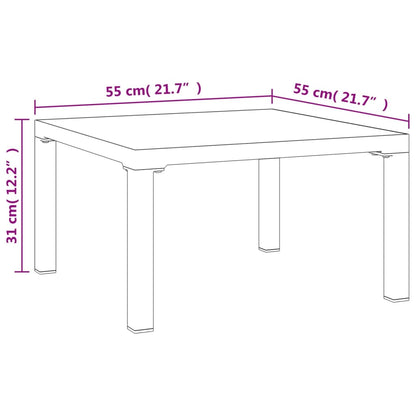 Garden Coffee Table | Grey | DPC, powder-coated steel | Medium | Tough