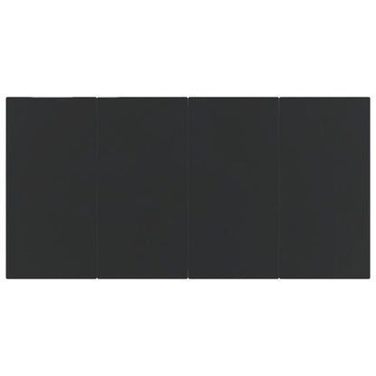 5 Piece Garden Dining Set Black