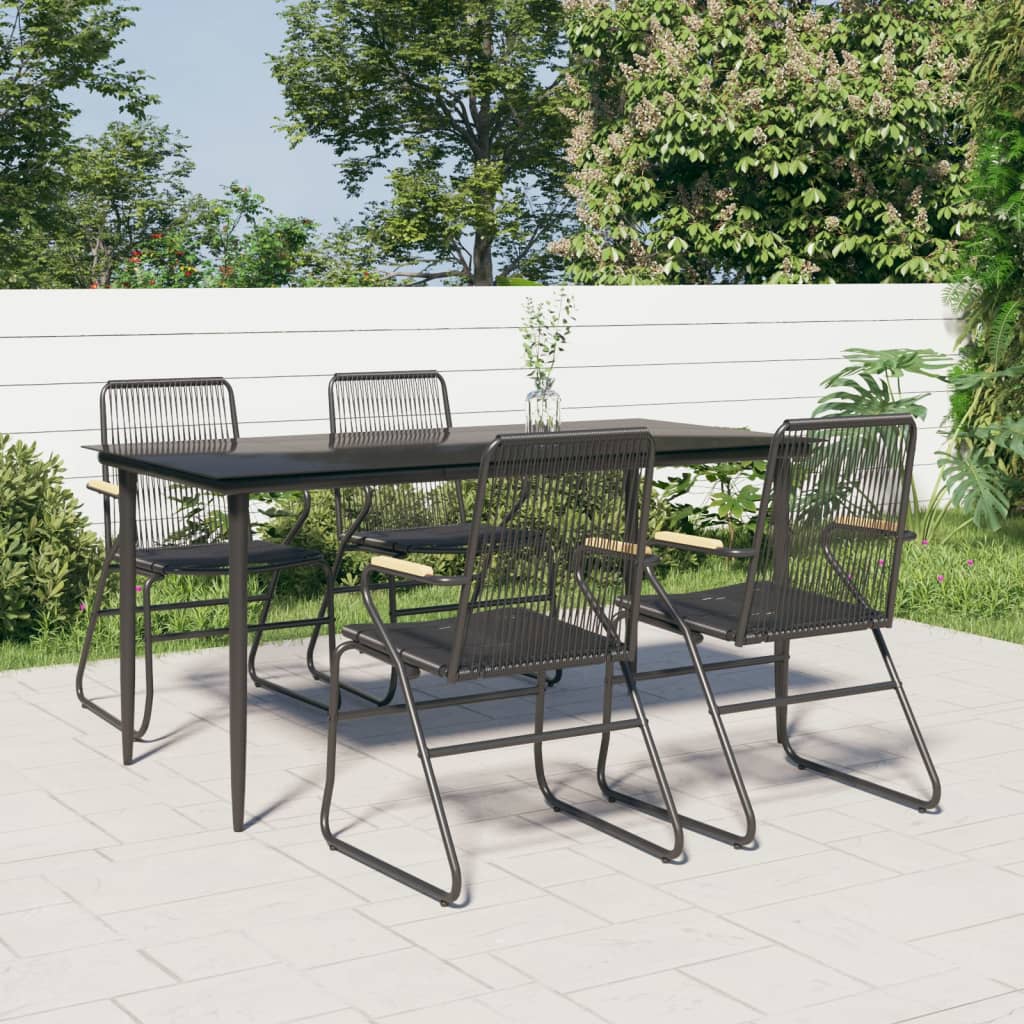 Garden Dining Set | Black