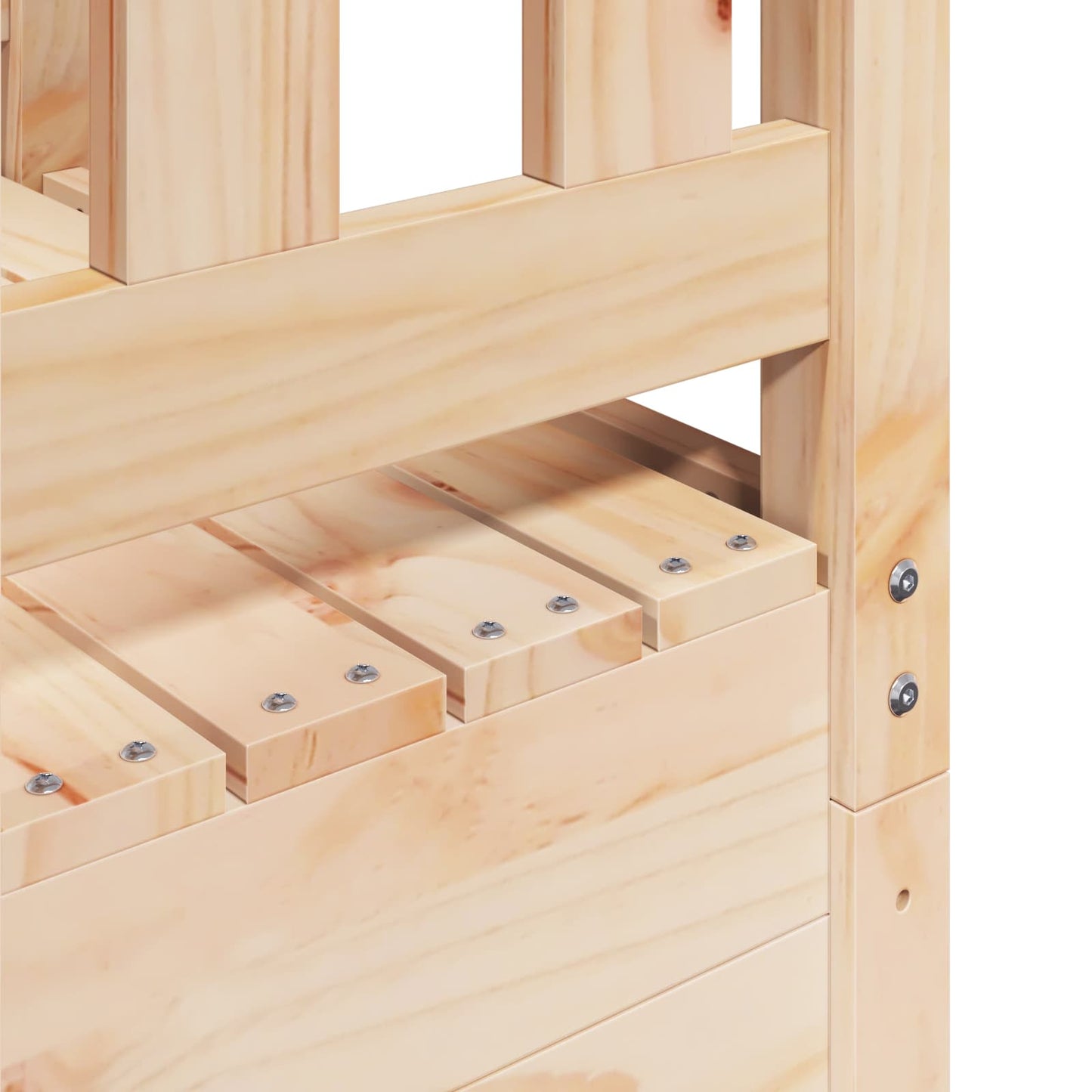 Outdoor Play Tower Natural 53 x 85 x 264 cm Solid Pine Wood