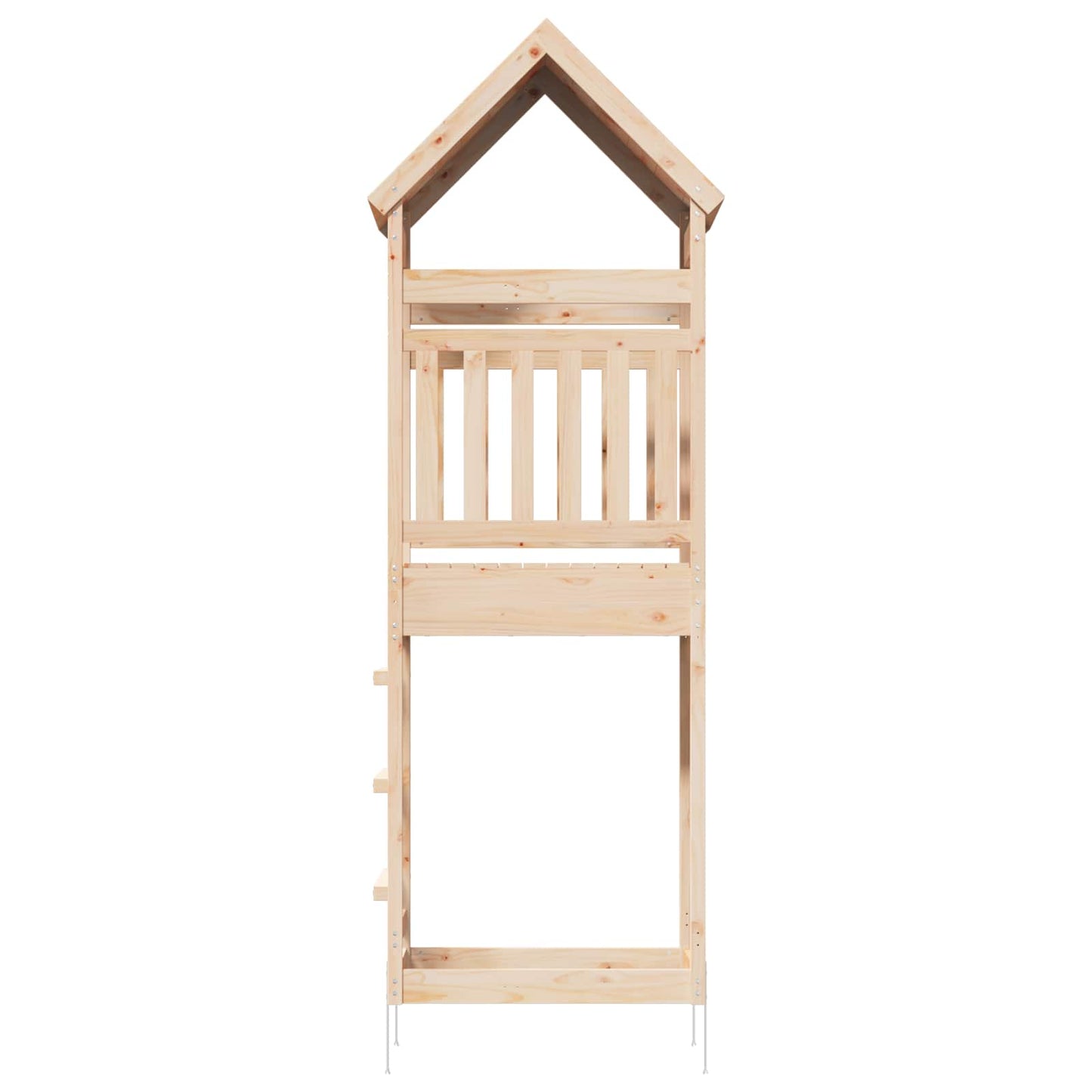 Outdoor Play Tower Natural 53 x 85 x 264 cm Solid Pine Wood