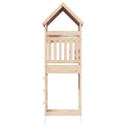 Outdoor Play Tower Natural 53 x 85 x 264 cm Solid Pine Wood